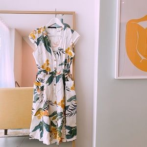 Zara Tropical Linen dress